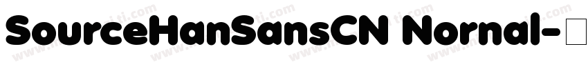 SourceHanSansCN Nornal字体转换